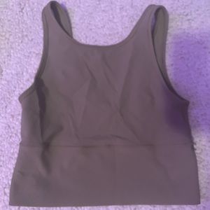 Lululemon Power Pivot Tank ribbed green Size 6